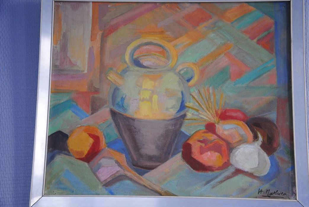 tableau : Nature morte à la jarre - © Ministère de la Culture (France), Médiathèque du patrimoine et de la photographie, Conservation des antiquités et des objets d’art de l’Ardèche – Tous droits réservés
