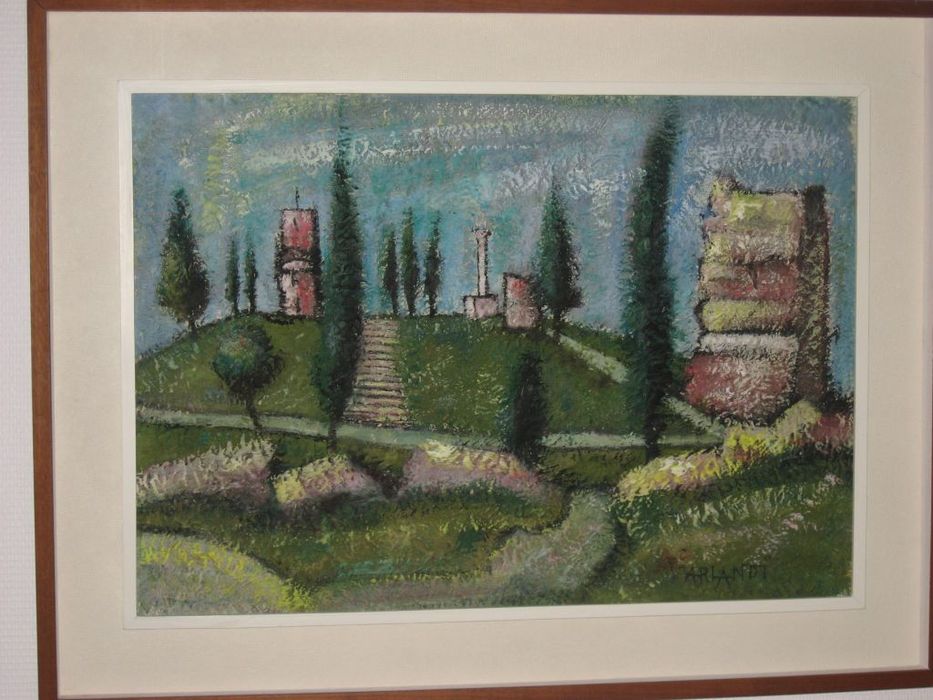 tableau : Ruines du château de Tortona - © Ministère de la Culture (France), Médiathèque du patrimoine et de la photographie, Conservation des antiquités et des objets d’art de l’Ardèche – Tous droits réservés