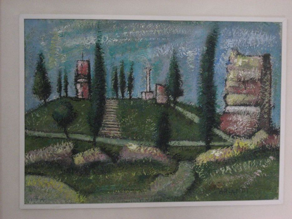 tableau : Ruines du château de Tortona - © Ministère de la Culture (France), Conservation des antiquités et des objets d’art de l’Ardèche – Tous droits réservés