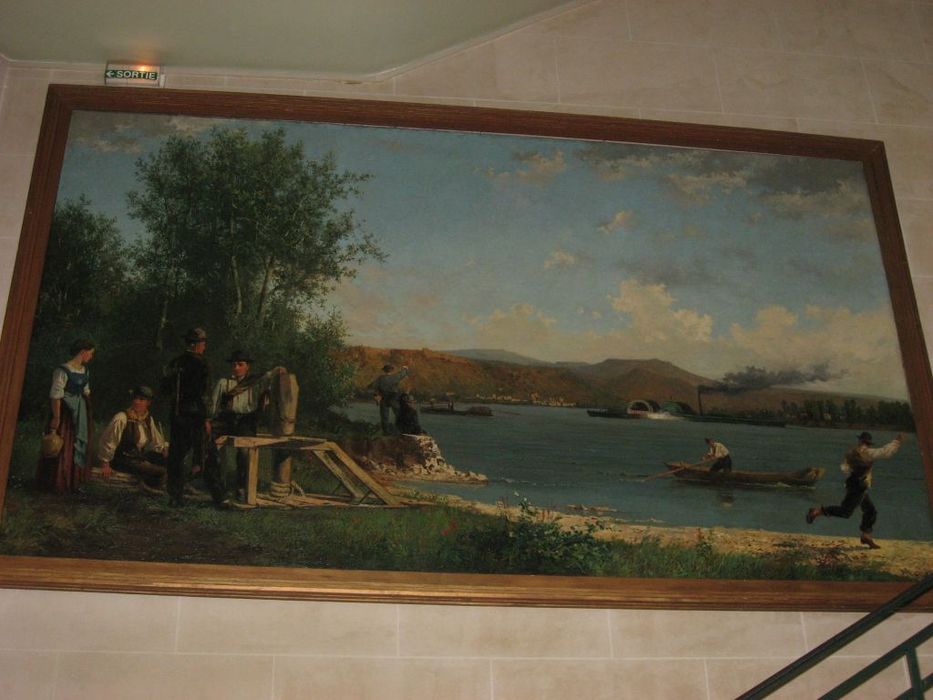tableau : Navigation sur le Rhône - © Ministère de la Culture (France), Conservation des antiquités et des objets d’art de l’Ardèche – Tous droits réservés