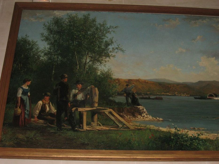 tableau : Navigation sur le Rhône - © Ministère de la Culture (France), Conservation des antiquités et des objets d’art de l’Ardèche – Tous droits réservés