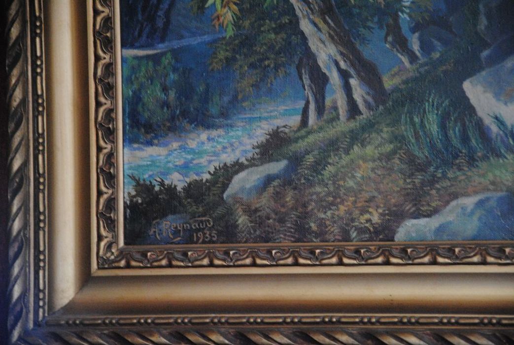 tableau : Rochers dans un sous-bois - © Ministère de la Culture (France), Médiathèque du patrimoine et de la photographie, Conservation des antiquités et des objets d’art de l’Ardèche – Tous droits réservés