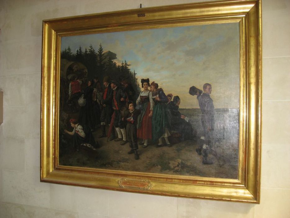 tableau : scène historique alsacienne - © Ministère de la Culture (France), Conservation des antiquités et des objets d’art de l’Ardèche – Tous droits réservés