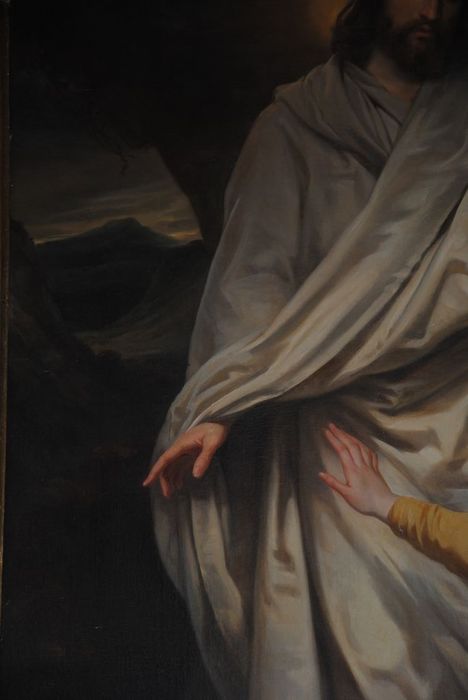 tableau : le Christ apparaissant à Marie-Madeleine la jour de Pâques, détail