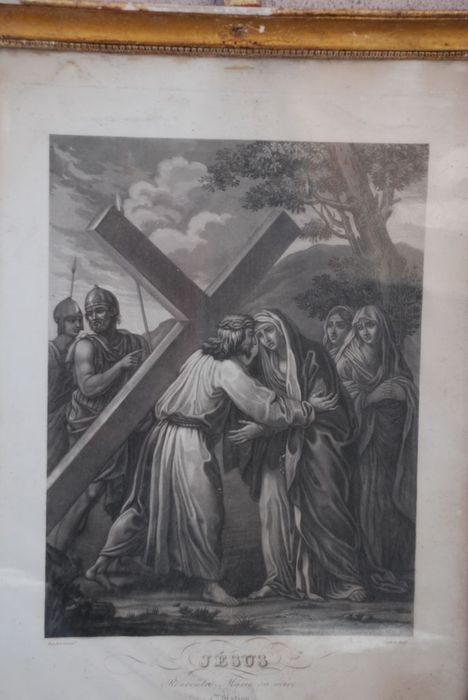 chemin de croix, détail d'une des stations - © Ministère de la Culture (France), Médiathèque du patrimoine et de la photographie, Conservation des antiquités et des objets d’art de l’Ardèche – Tous droits réservés