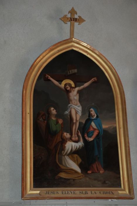 chemin de croix, détail d'une des stations - © Ministère de la Culture (France), Médiathèque du patrimoine et de la photographie, Conservation des antiquités et des objets d’art de l’Ardèche – Tous droits réservés