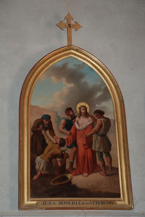 chemin de croix, détail d'une des stations - © Ministère de la Culture (France), Médiathèque du patrimoine et de la photographie, Conservation des antiquités et des objets d’art de l’Ardèche – Tous droits réservés