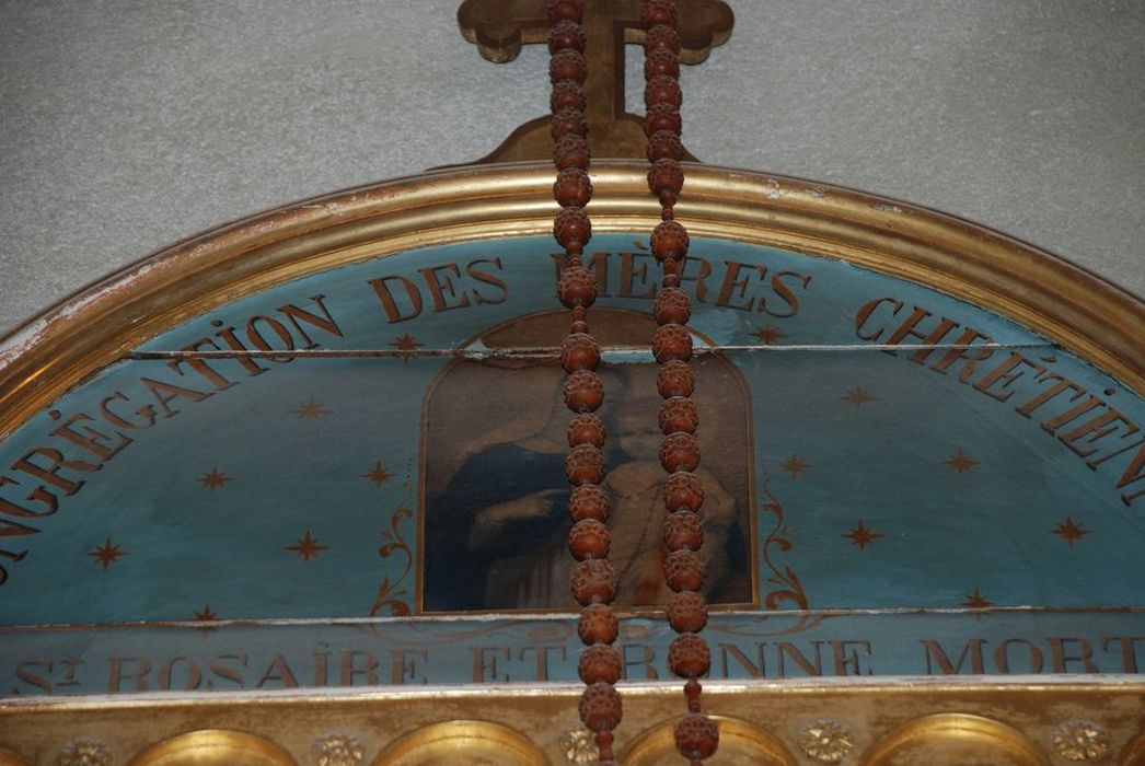 tableau de la Confrérie des Mères chrétiennes, du saint rosaire et de la Bonne Mort, détail - © Ministère de la Culture (France), Médiathèque du patrimoine et de la photographie, Conservation des antiquités et des objets d’art de l’Ardèche – Tous droits réservés