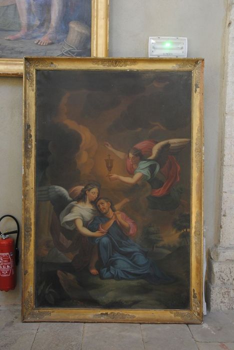 tableau avec cadre : Agonie du Christ au Jardin des Oliviers - © Ministère de la Culture (France), Médiathèque du patrimoine et de la photographie, Conservation des antiquités et des objets d’art de l’Ardèche – Tous droits réservés