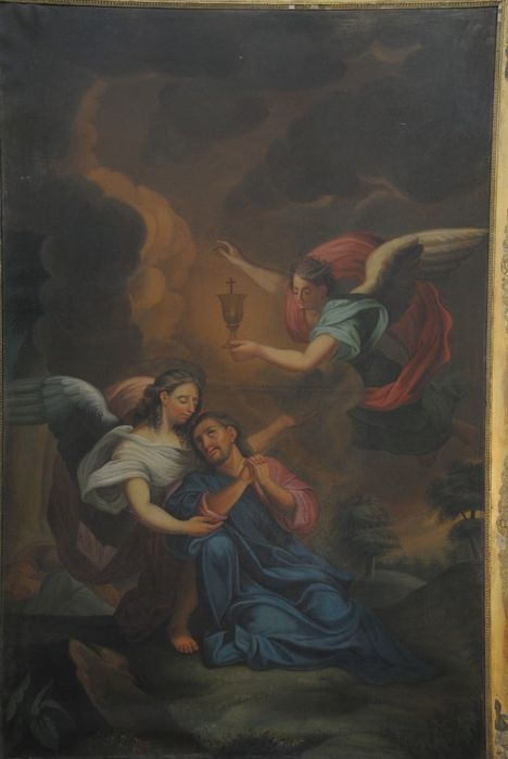 tableau avec cadre : Agonie du Christ au Jardin des Oliviers - © Ministère de la Culture (France), Conservation des antiquités et des objets d’art de l’Ardèche – Tous droits réservés
