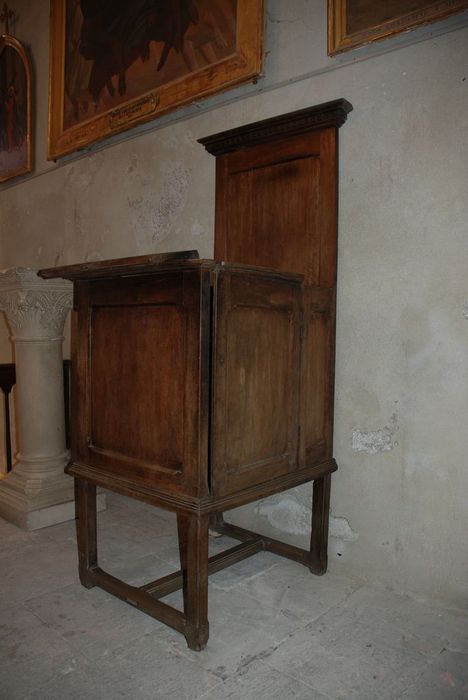 chaire à prêcher - © Ministère de la Culture (France), Conservation des antiquités et des objets d’art de l’Ardèche – Tous droits réservés