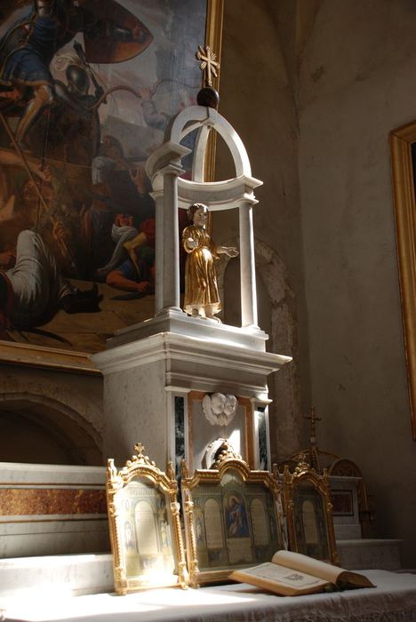gradins d'autel ; tabernacle ; ciborium - © Ministère de la Culture (France), Conservation des antiquités et des objets d’art de l’Ardèche – Tous droits réservés