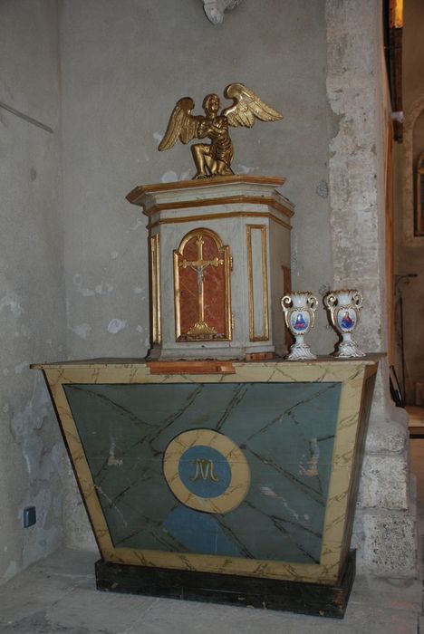 autel avec tabernacle - © Ministère de la Culture (France), Conservation des antiquités et des objets d’art de l’Ardèche – Tous droits réservés
