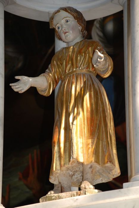 statue : L'Enfant Jésus - © Ministère de la Culture (France), Médiathèque du patrimoine et de la photographie, Conservation des antiquités et des objets d’art de l’Ardèche – Tous droits réservés