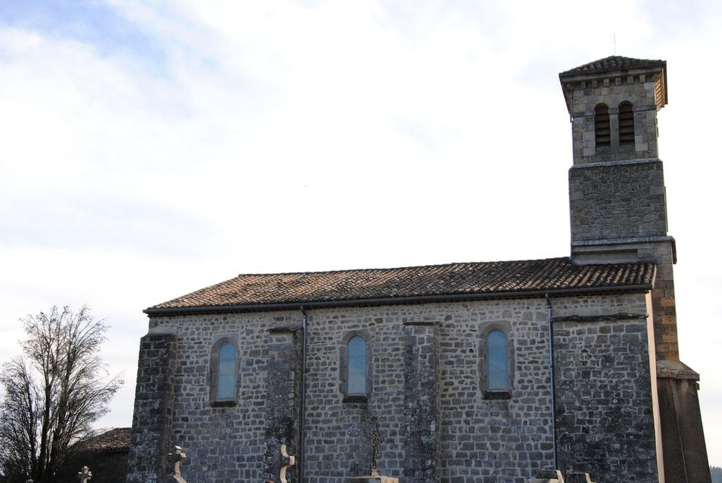 Eglise de l'Assomption : Façade latérale nord, vue générale