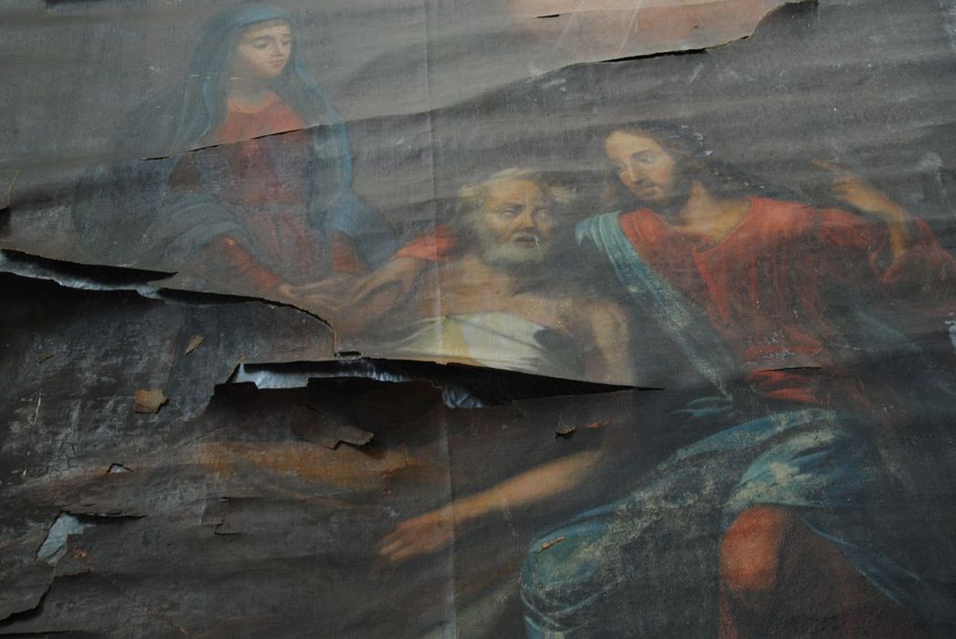 tableau : Mort de saint Joseph, vue partielle