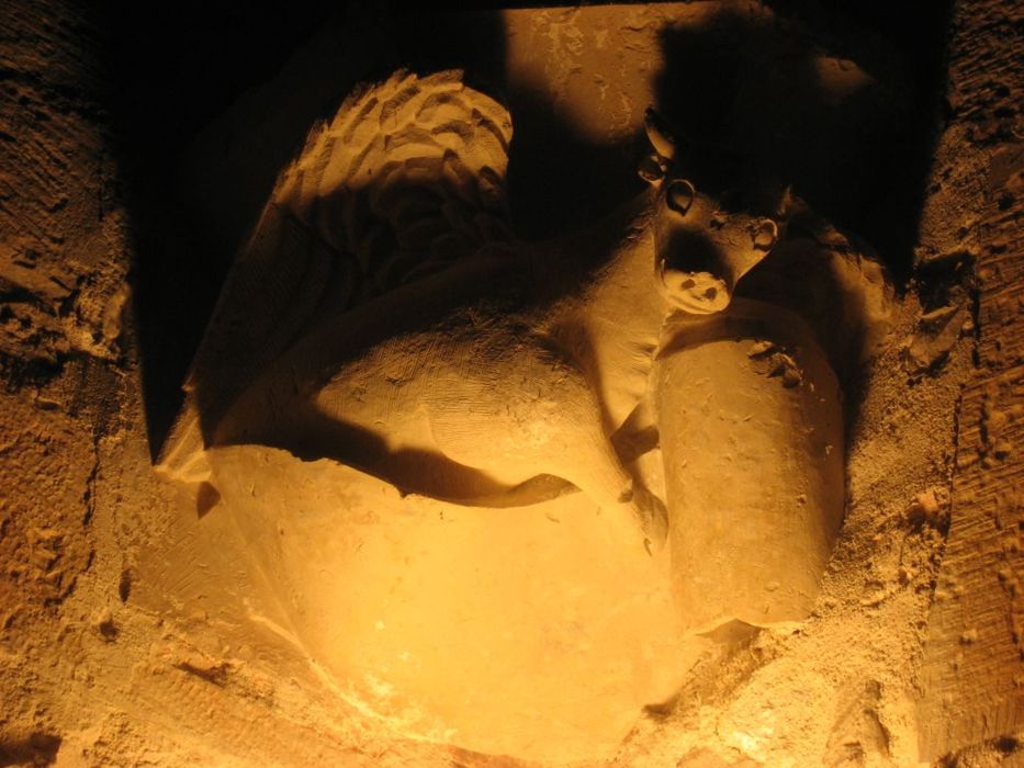 Chapelle Notre-Dame-des-Anges : Détail d'une console sculptée