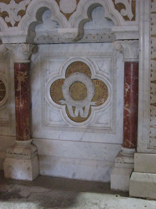 maître-autel consacré à Saint-Agrève, détail