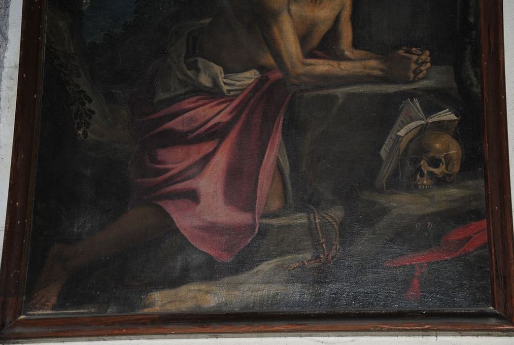 tableau : Saint Jérôme, vue partielle