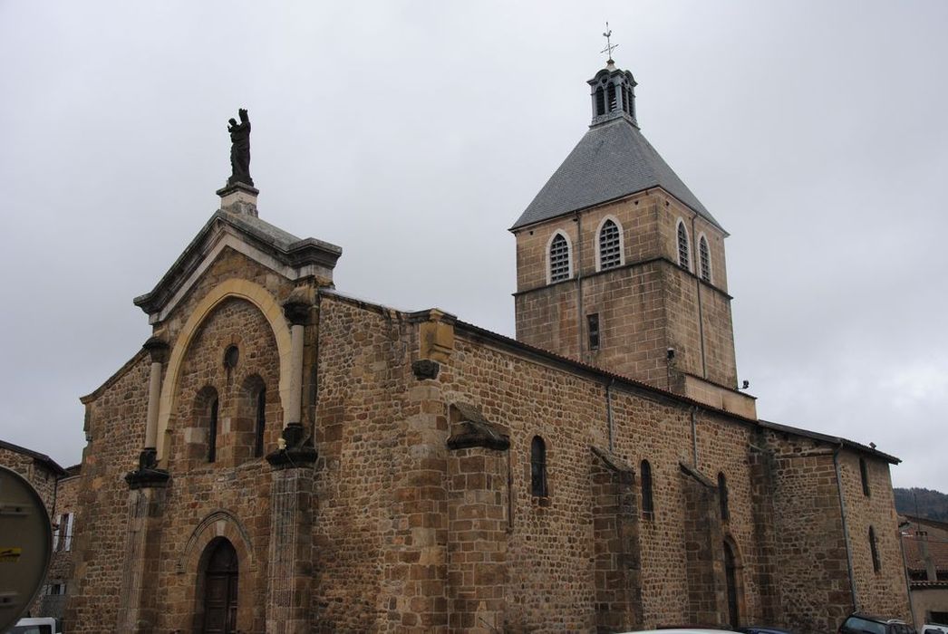 Eglise Saint-Félicien : Ensemble sud-ouest, vue générale