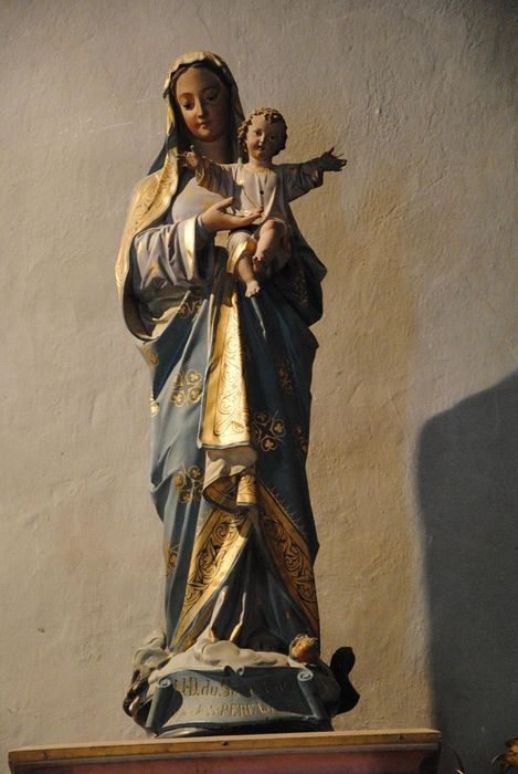 autel de la Vierge, statue : Vierge à l'Enfant