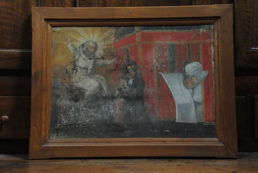 ex-voto : L'Intercession pour une guérison auprès de saint Montan - © Ministère de la Culture (France), Conservation des antiquités et des objets d’art de l’Ardèche – Tous droits réservés