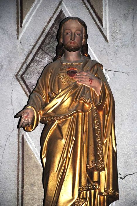 statue : Sacré Cœur, vue partielle