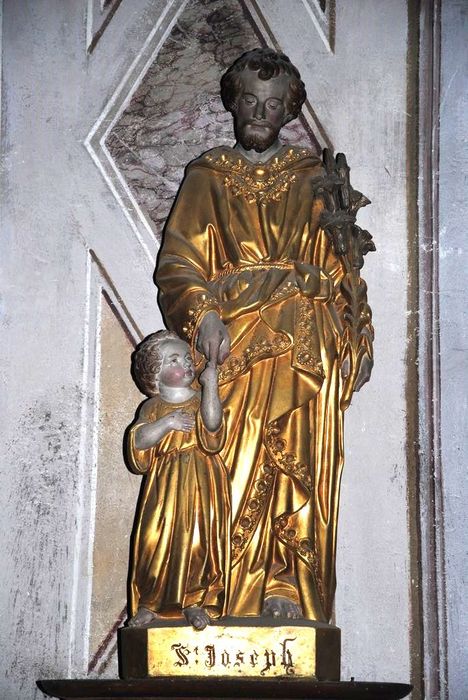 groupe sculpté : Saint Joseph et l'Enfant