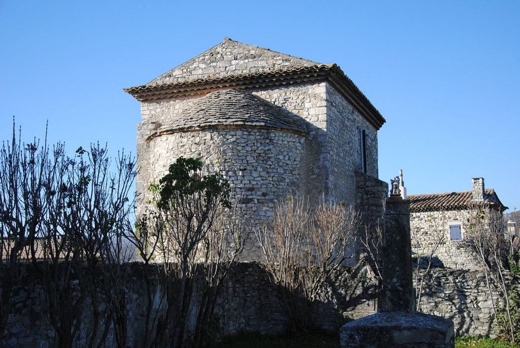 Chapelle Saint-Sébastien (ancienne) : Chevet, vue générale