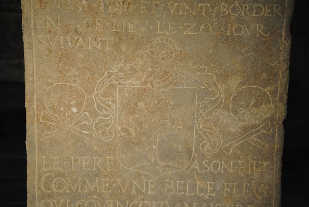 dalle funéraire d'Etienne de Rochefort, détail