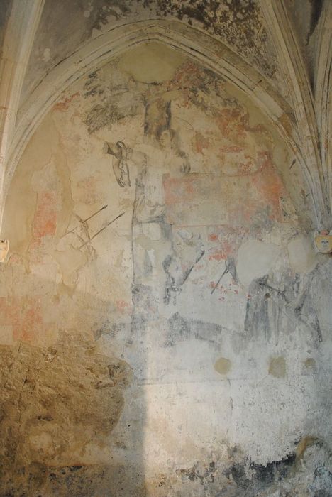 Chapelle de Saint-Sornin (ancienne) : Peintures monumentales, vue partielle