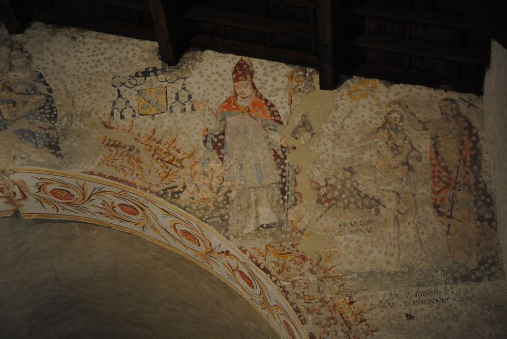 Chapelle de Saint-Sornin (ancienne) : Peintures monumentales, détail