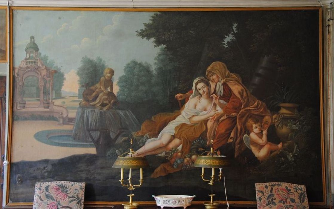 Château de Baumefort : Salon, tableau, vue générale