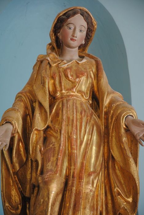 statue : Vierge Immaculée, vue partielle