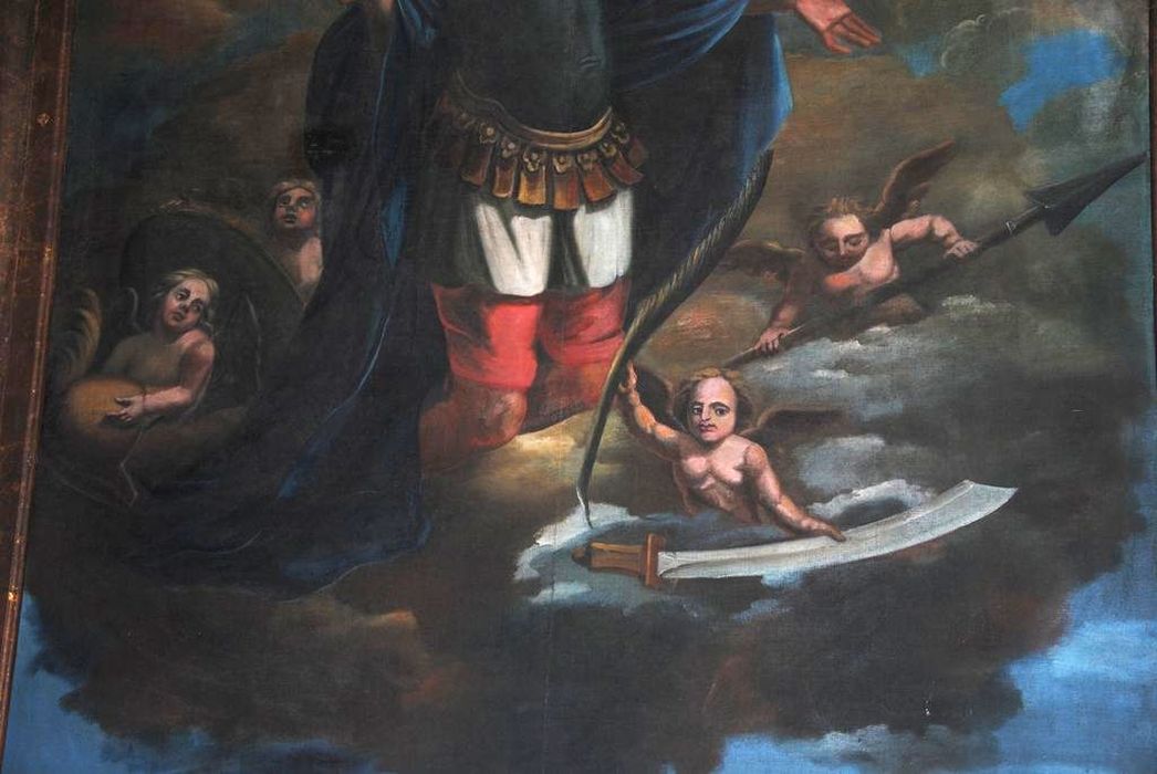 tableau : Saint Julien entrant dans la Gloire, détail