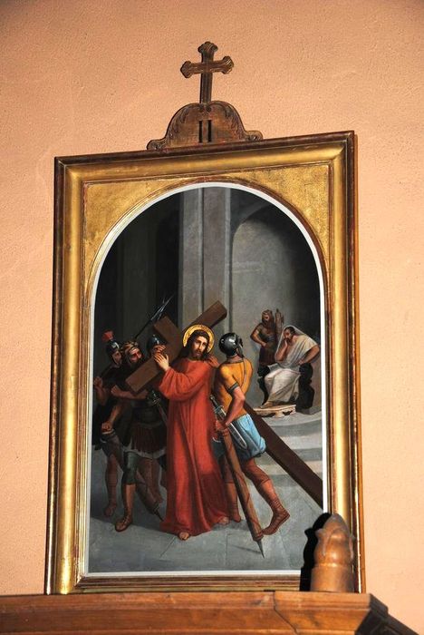 chemin de croix : Détail de la station n°2 - © Ministère de la Culture (France), Médiathèque du patrimoine et de la photographie, Conservation des antiquités et des objets d’art de l’Ardèche – Tous droits réservés