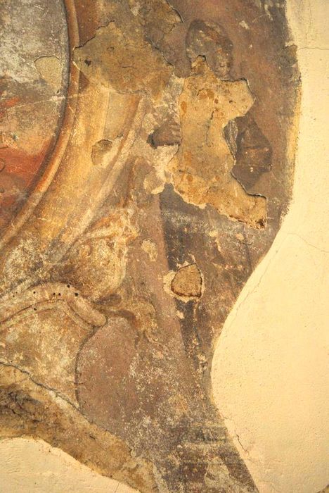 peinture monumentale : Saint Jean l'Evangéliste et saint Jean François Régis, vue partielle - © Ministère de la Culture (France), Conservation des antiquités et des objets d’art de l’Ardèche – Tous droits réservés