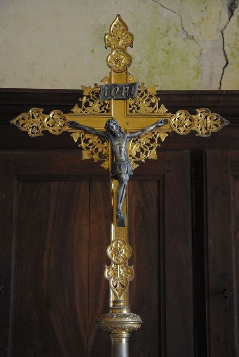 croix d’autel, vue partielle - © Ministère de la Culture (France), Médiathèque du patrimoine et de la photographie, Conservation des antiquités et des objets d’art de l’Ardèche – Tous droits réservés