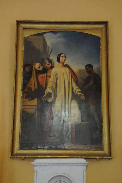 tableau représentant saint Symphorien conduit par des soldats - © Ministère de la Culture (France), Médiathèque du patrimoine et de la photographie, Conservation des antiquités et des objets d’art de l’Ardèche – Tous droits réservés