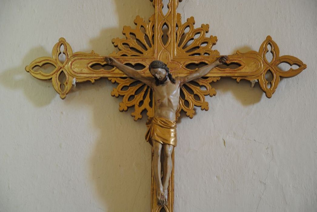 croix de procession, vue partielle - © Ministère de la Culture (France), Médiathèque du patrimoine et de la photographie, Conservation des antiquités et des objets d’art de l’Ardèche – Tous droits réservés