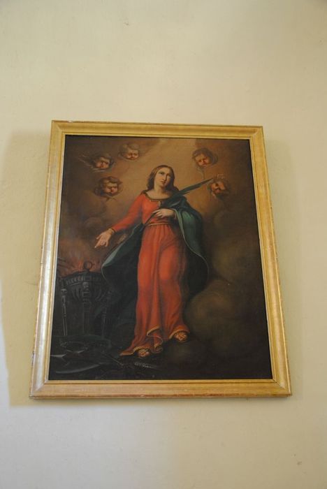 tableau représentant une martyre - © Ministère de la Culture (France), Médiathèque du patrimoine et de la photographie, Conservation des antiquités et des objets d’art de l’Ardèche – Tous droits réservés