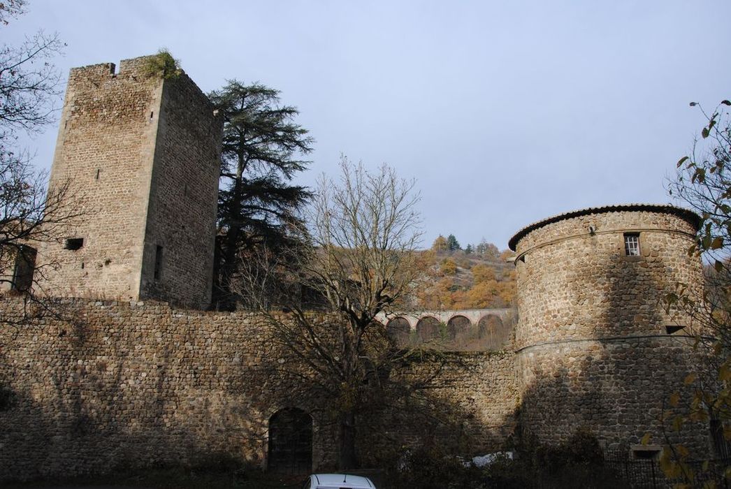 Vieux château (restes) : Ensemble sud-est, vue générale