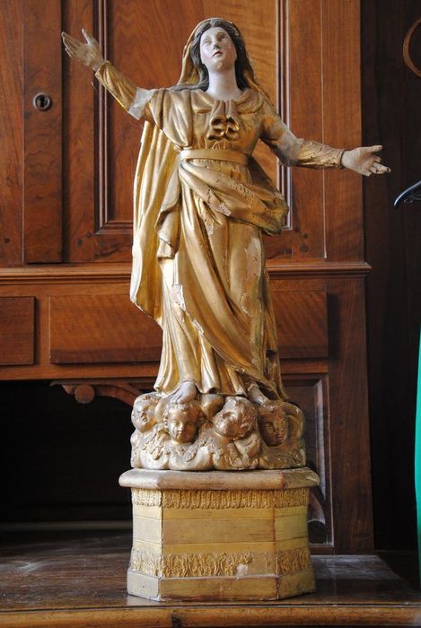 statue : Vierge de l'Assomption - © Ministère de la Culture (France), Médiathèque du patrimoine et de la photographie, Conservation des antiquités et des objets d’art de l’Ardèche – Tous droits réservés