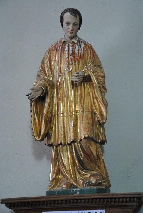 statue : Saint Louis de Gonzague - © Ministère de la Culture (France), Médiathèque du patrimoine et de la photographie, Conservation des antiquités et des objets d’art de l’Ardèche – Tous droits réservés