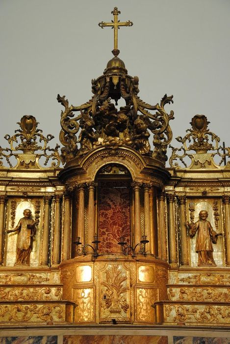 tabernacle du maître-autel, vue partielle