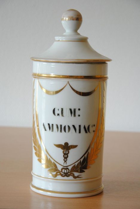 pot à pharmacie : Gum: ammoniac: