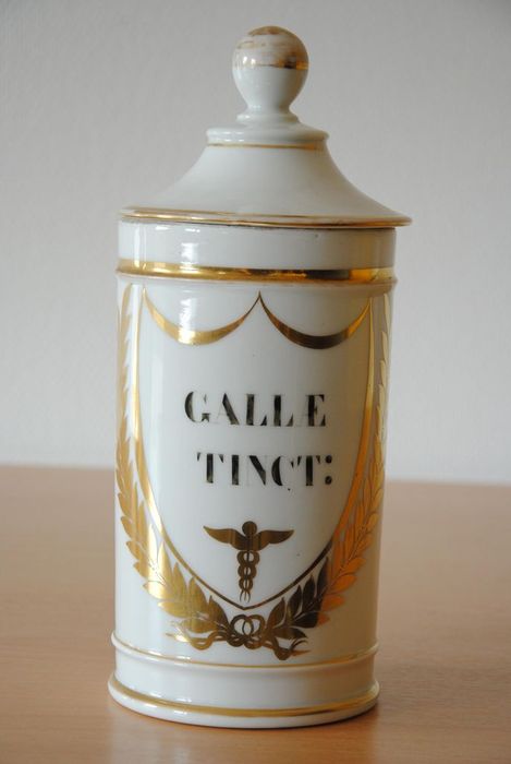 pot à pharmacie : Gallae tinct:
