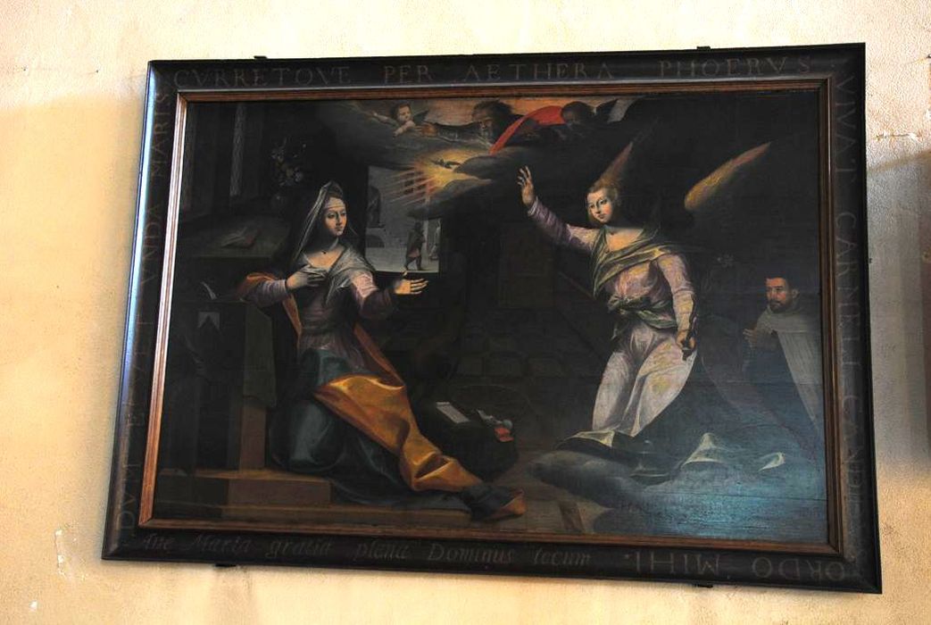 tableau : l'Annonciation - © Ministère de la Culture (France), Médiathèque du patrimoine et de la photographie, Conservation des antiquités et des objets d’art de l’Ardèche – Tous droits réservés