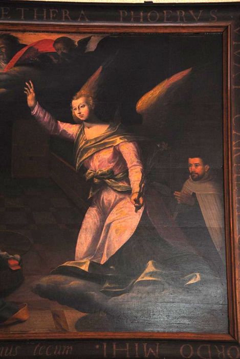 tableau : l'Annonciation, vue partielle - © Ministère de la Culture (France), Médiathèque du patrimoine et de la photographie, Conservation des antiquités et des objets d’art de l’Ardèche – Tous droits réservés