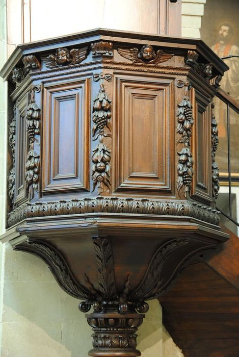 chaire à prêcher, vue partielle